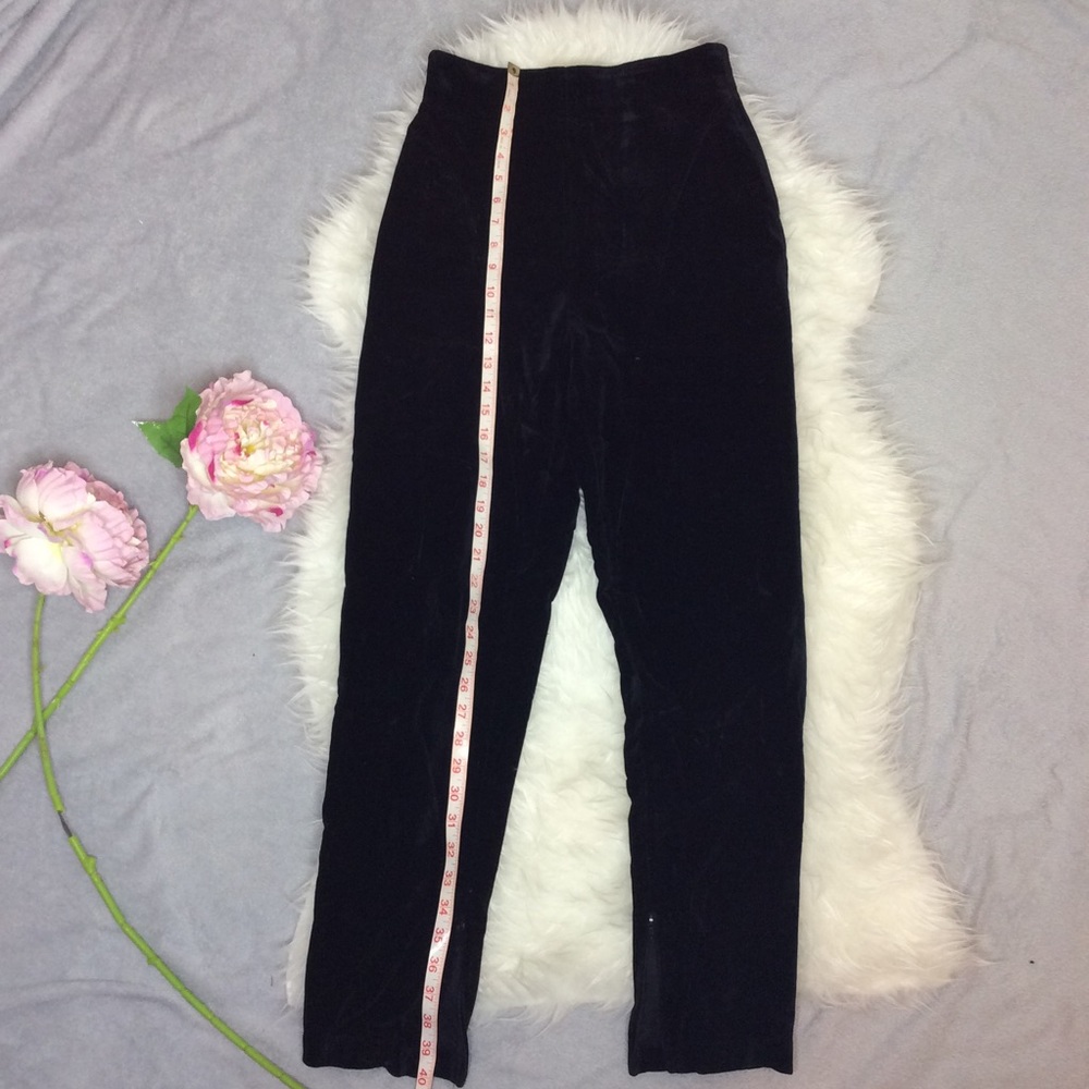 Velvet high waist pants